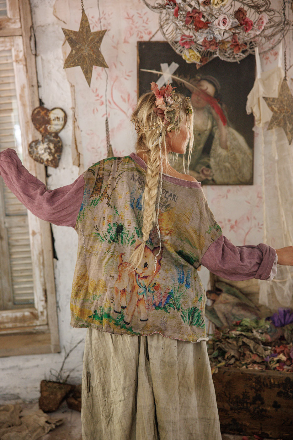 DAMA DAMA HERMOSA SWEATSHIRT-PURPLE BOBA - Kingfisher Road - Online Boutique