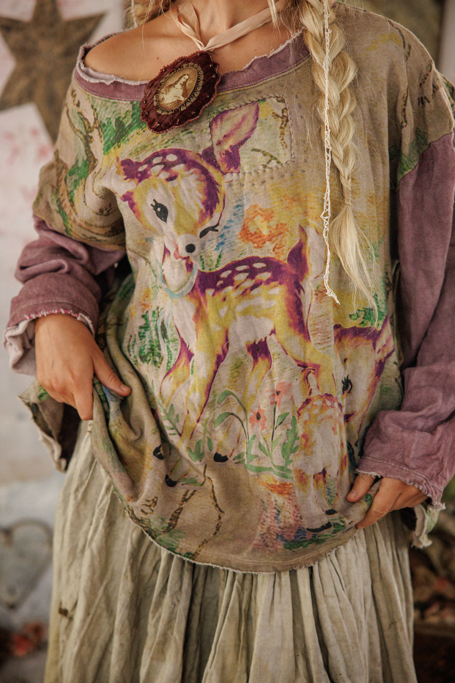 DAMA DAMA HERMOSA SWEATSHIRT-PURPLE BOBA - Kingfisher Road - Online Boutique