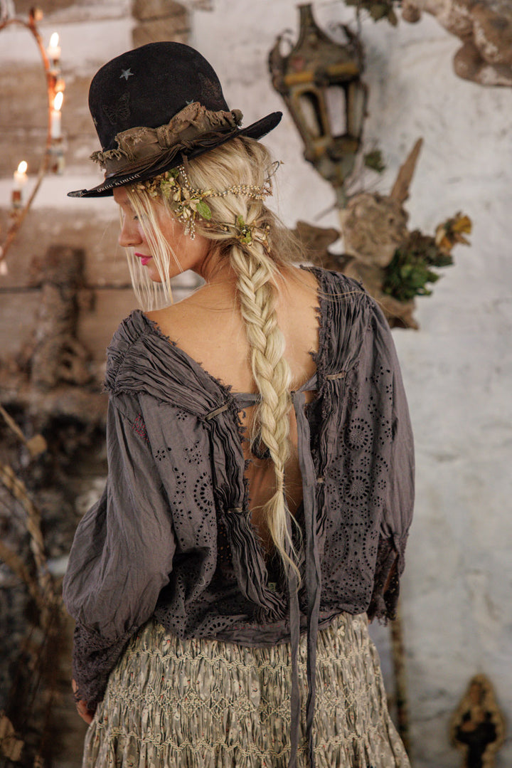 EYELET NONNIE BELLE BLOUSE-OZZY - Kingfisher Road - Online Boutique