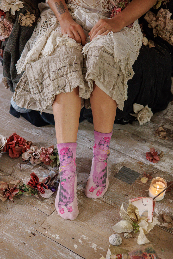 MARGARET MP SOCKS-ALLIUM DIP DYE - Kingfisher Road - Online Boutique