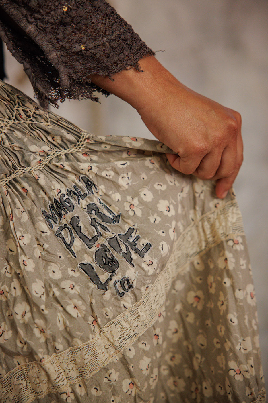 FLORAL CHRYSTAL SKIRT-GYPSOPHILA - Kingfisher Road - Online Boutique