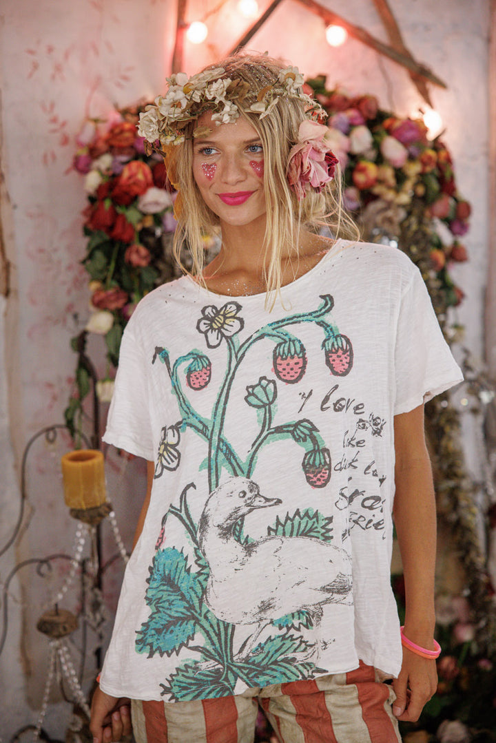 DUCKS LOVE STRAWBERRIES T-TRUE - Kingfisher Road - Online Boutique