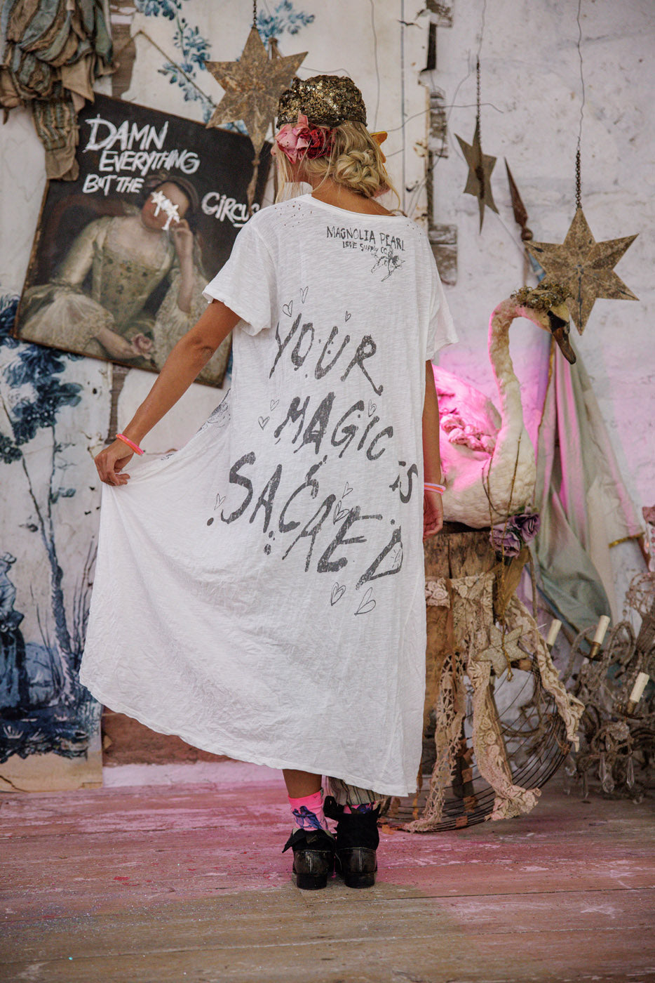 YOUR MAGIC IS SACRED T DRESS-TRUE - Kingfisher Road - Online Boutique