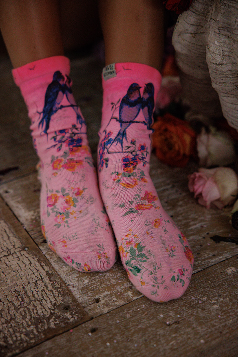 TWO BIRDS MP SOCKS-VALENTINE PINK - Kingfisher Road - Online Boutique