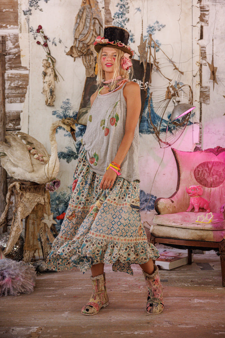 STRAWBERRY LANA TANK-PEBBLE - Kingfisher Road - Online Boutique