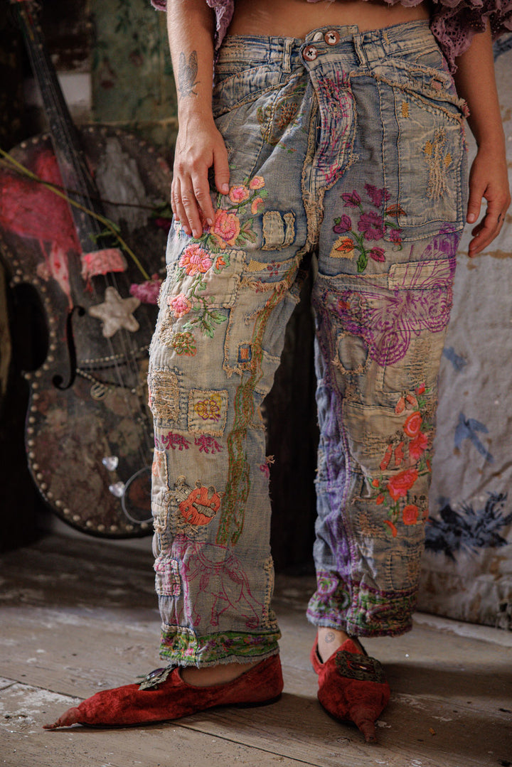 LADYBUG MUSETTE DENIMS-WASHED INDIGO - Kingfisher Road - Online Boutique