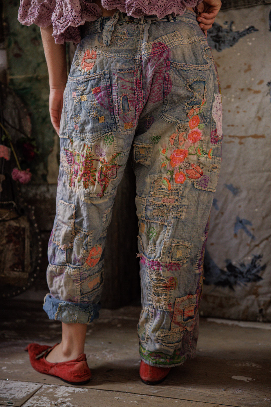 LADYBUG MUSETTE DENIMS-WASHED INDIGO - Kingfisher Road - Online Boutique