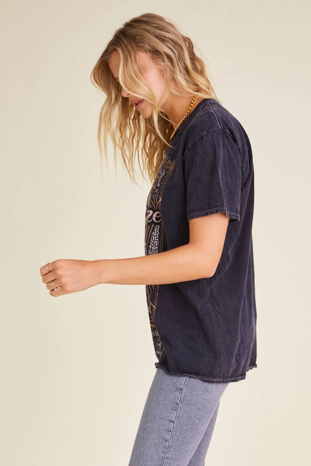 CHAMPAGNE OVERSIZED TEE - Kingfisher Road - Online Boutique