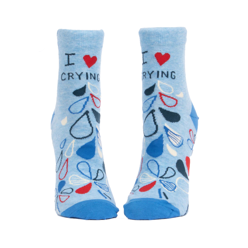 I HEART CRYING ANKLE SOCKS - Kingfisher Road - Online Boutique