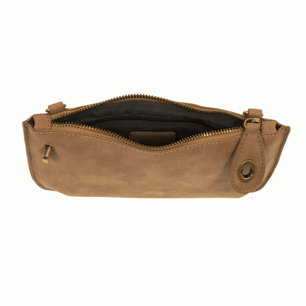 LUX CROSSBODY WRISTLET & CLUTCH-CHESNUT - Kingfisher Road - Online Boutique