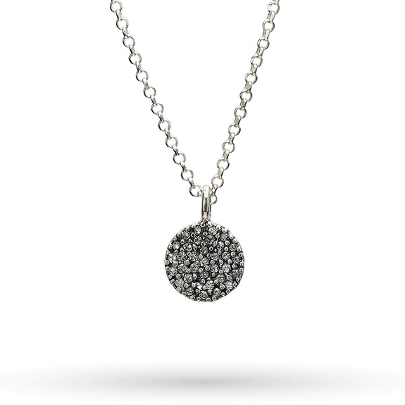 COSMOS DISC NECKLACE-SILVER - Kingfisher Road - Online Boutique