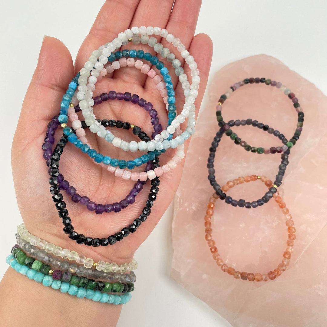 CUBE GEMSTONE BRACELETS - Kingfisher Road - Online Boutique