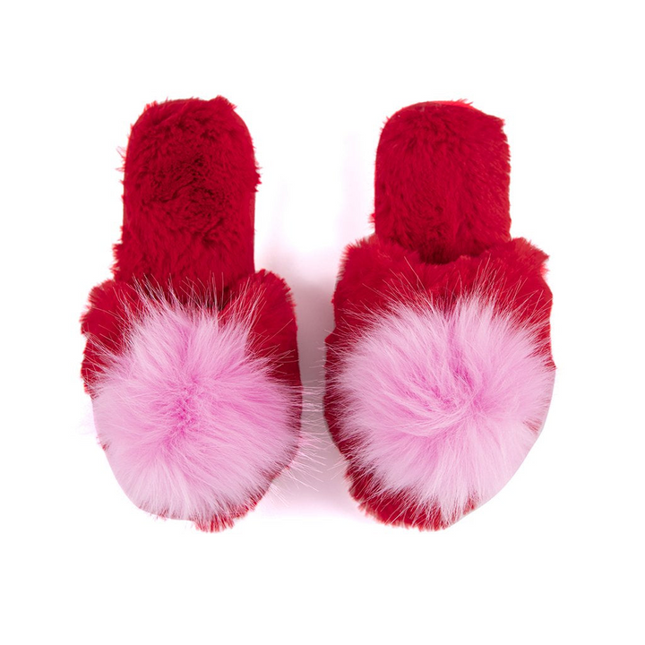RED AMOR SLIPPERS - Kingfisher Road - Online Boutique
