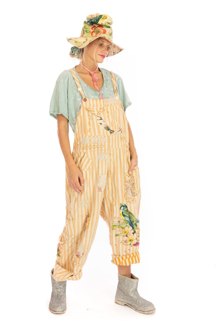 APPLIQUE STRIPE OVERALLS - DREAMCICLE - Kingfisher Road - Online Boutique