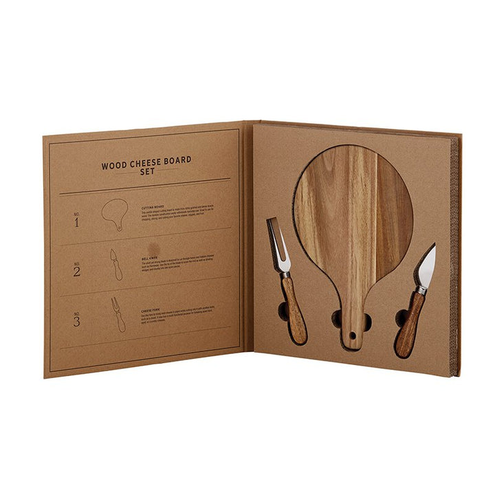 WOOD CHEESE BOARD SET - Kingfisher Road - Online Boutique