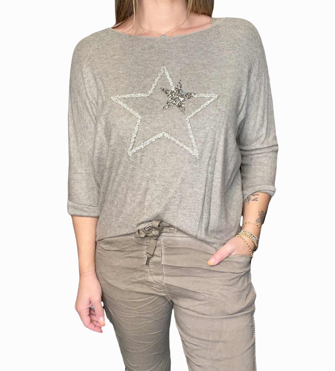 DOUBLE STAR SWEATER - Kingfisher Road - Online Boutique