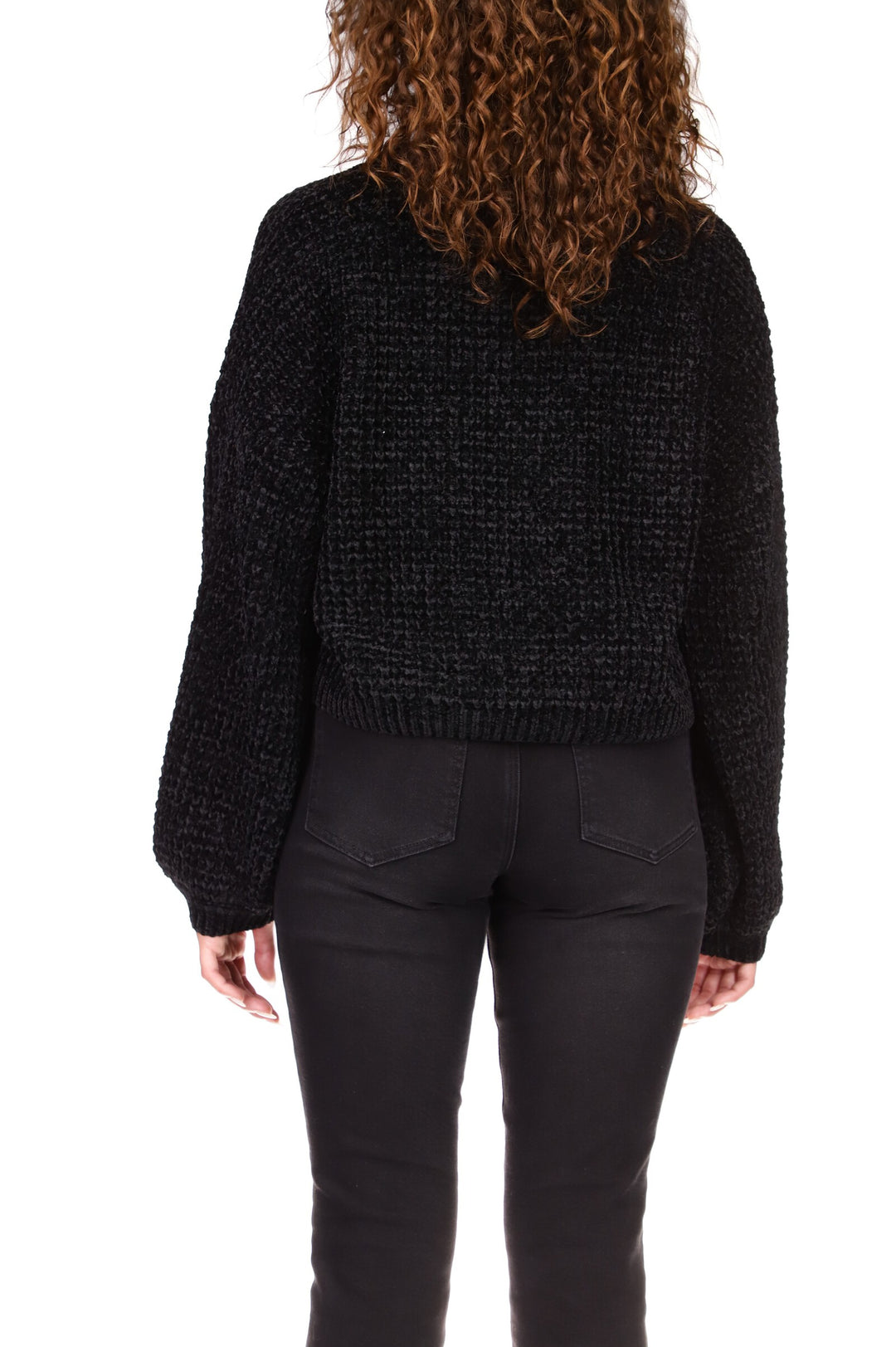 UNDER THE STARS CHENILLE SWEATER - BLACK - Kingfisher Road - Online Boutique
