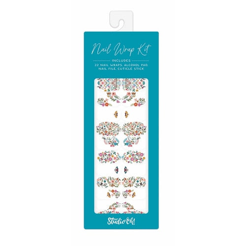NAIL WRAP KITS-FLORAL MOTHS - Kingfisher Road - Online Boutique