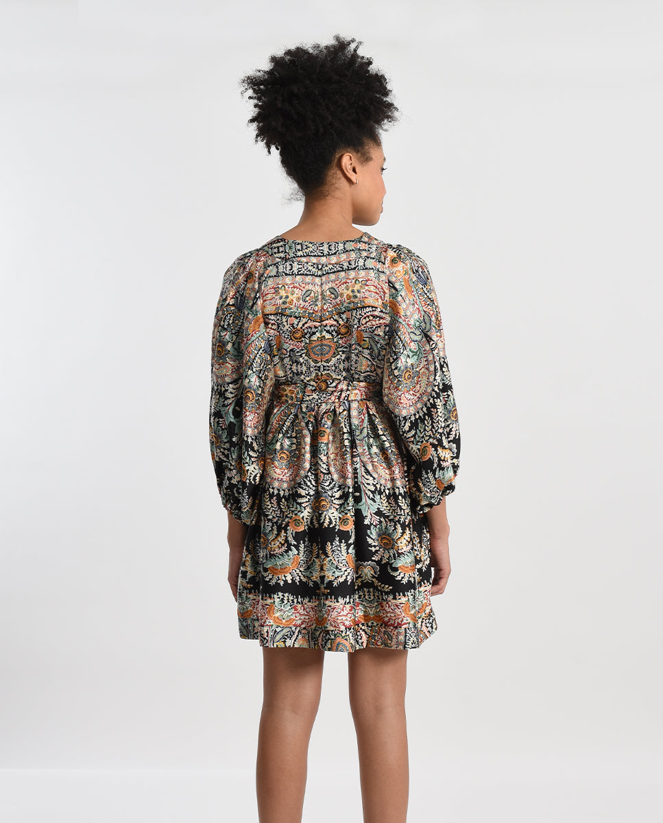 MINI BELTED SHIRT DRESS - BLACK SIGRID - Kingfisher Road - Online Boutique