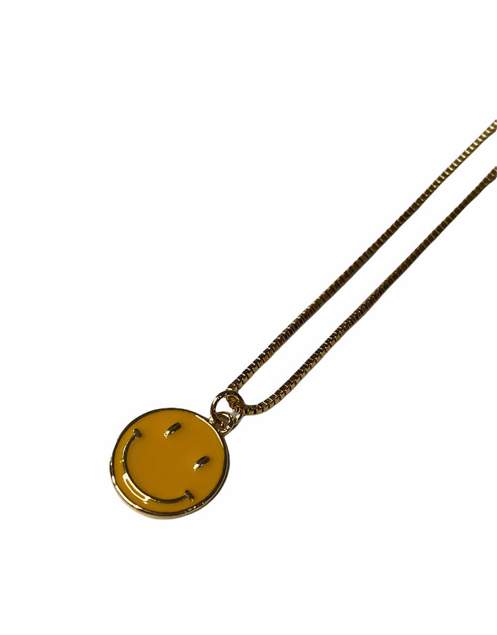 HAPPY FACE ON 18" CHAIN - Kingfisher Road - Online Boutique