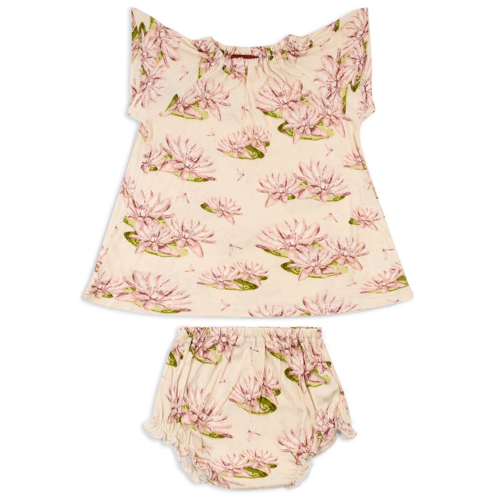 BAMBOO DRESS & BLOOMER WATER LILY SET - Kingfisher Road - Online Boutique