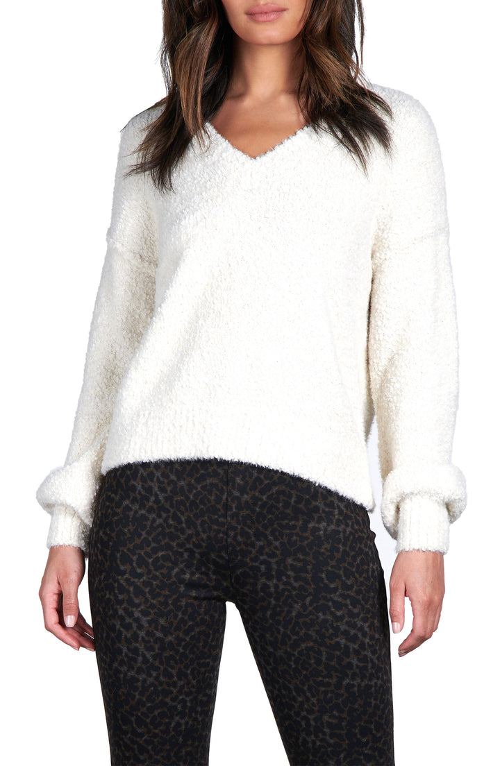 V-NECK COZY SWEATER - Kingfisher Road - Online Boutique