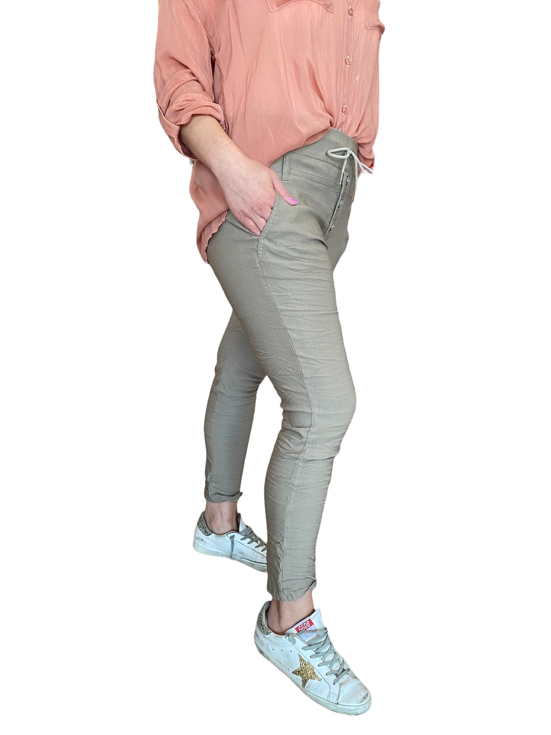 BEIGE STRIPE SCANDAL - Kingfisher Road - Online Boutique