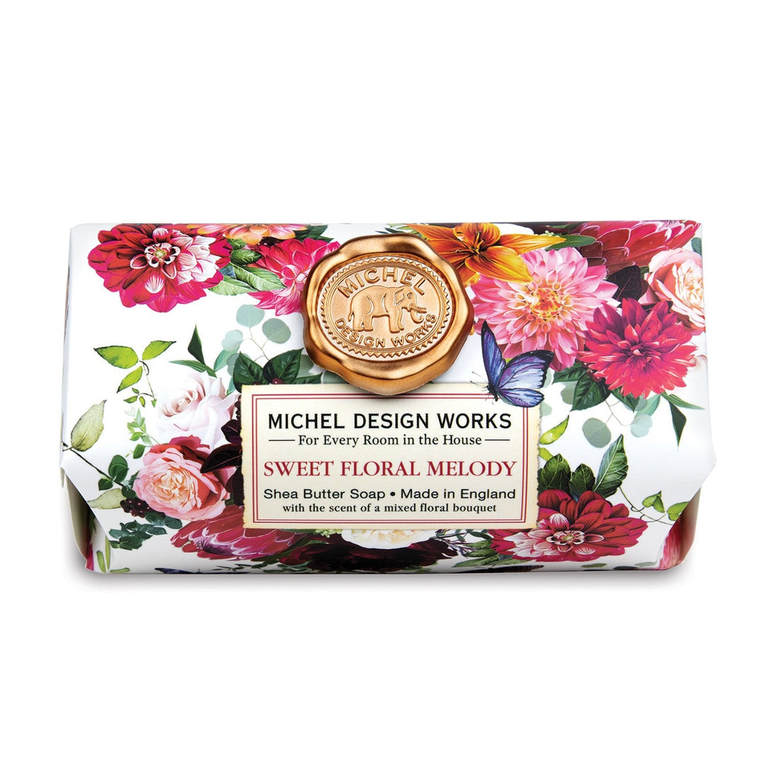 SWEET FLORAL MELODY LARGE BATH SOAP BAR - Kingfisher Road - Online Boutique