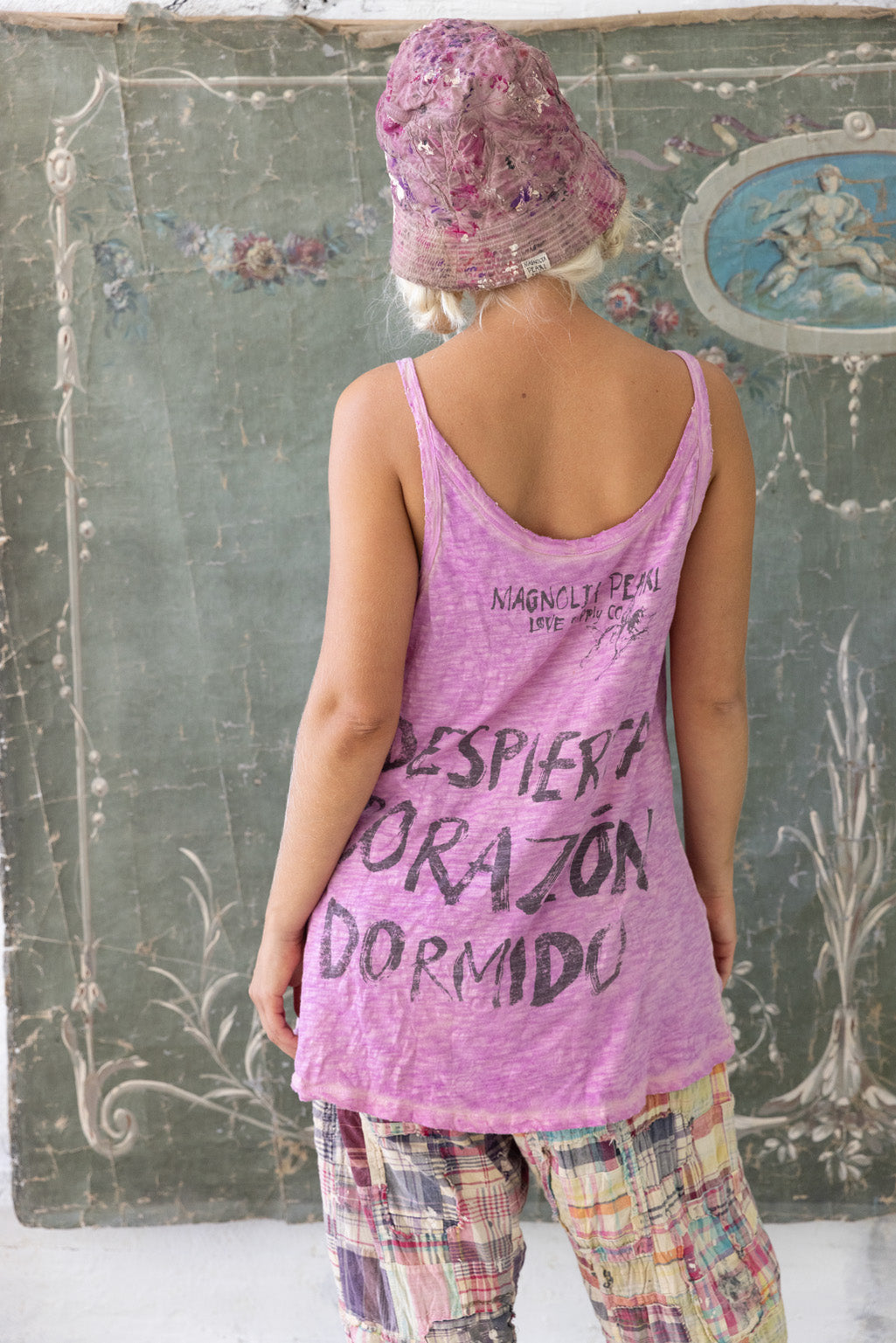 Kingfisher Road Magnolia Pearl ASH LANA TANK-ALLIUM