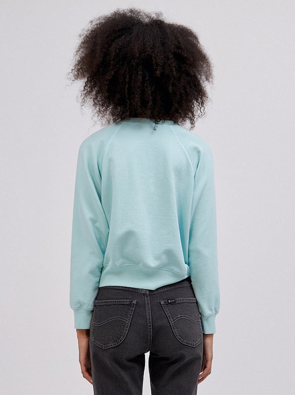 DAYDREAMER X LEE MONUMENT RAGLAN CREW-ICY MOON - Kingfisher Road - Online Boutique