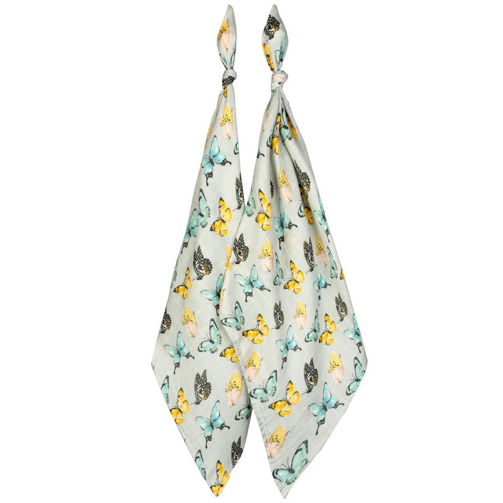 BUTTERFLY BAMBOO BURP CLOTHS - Kingfisher Road - Online Boutique