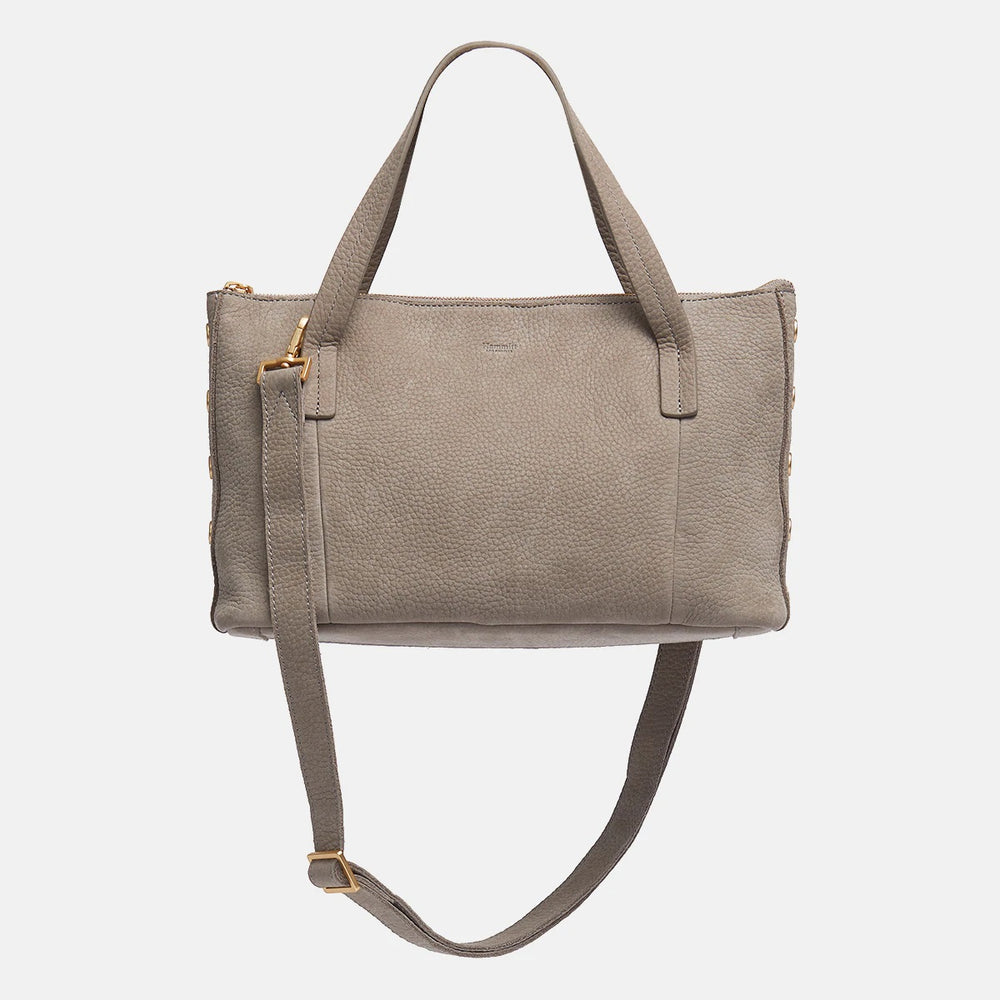ADDIE MED TOTE IN GREY - GOLD - Kingfisher Road - Online Boutique