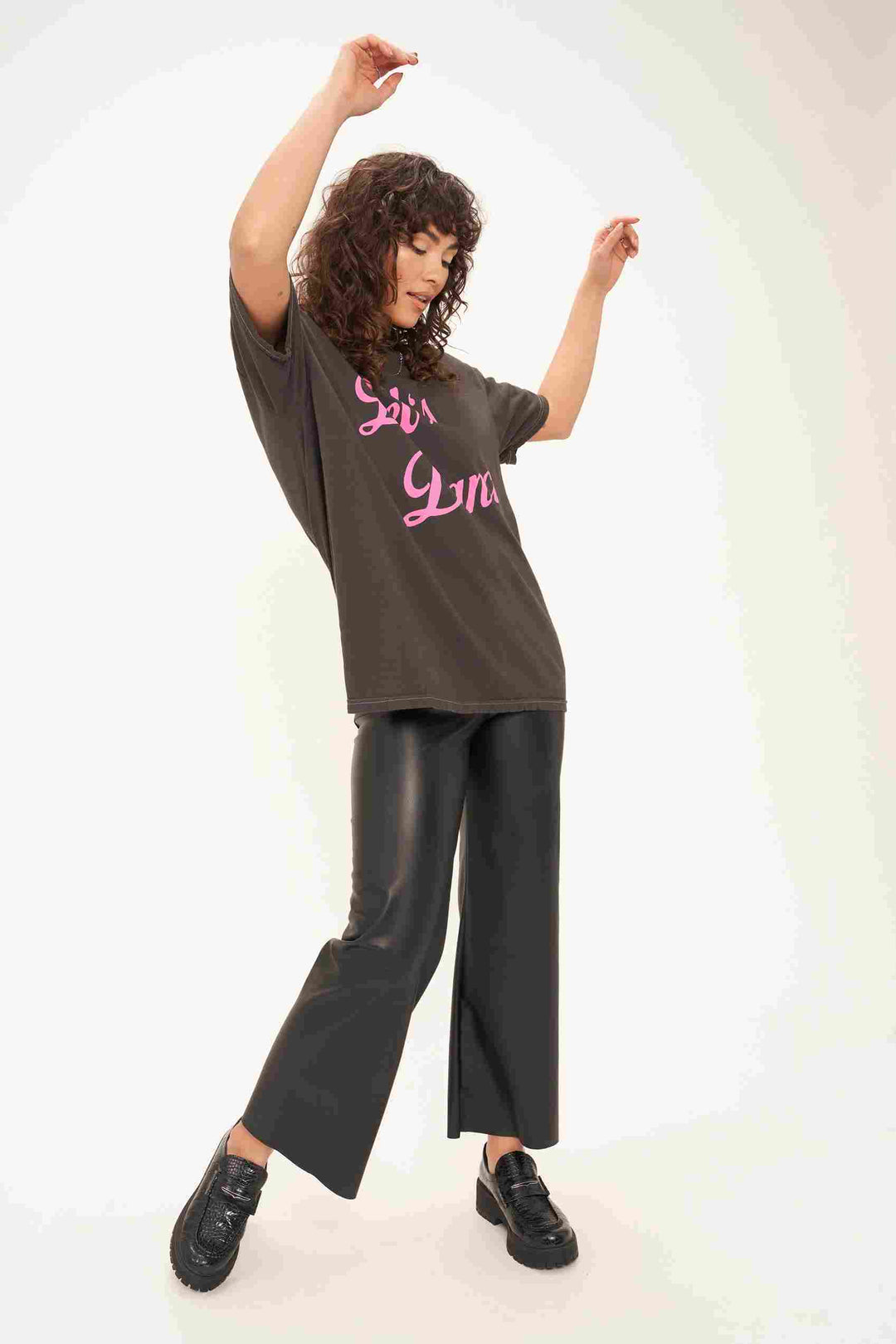 LET'S DANCE RELAXED TEE - VINTAGE BLACK - Kingfisher Road - Online Boutique
