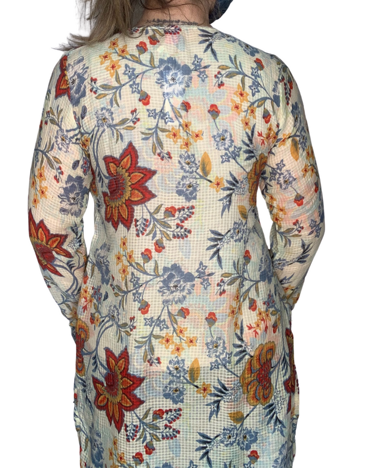 VIVIAN FLORAL TUNIC WITH EMBROIDERY