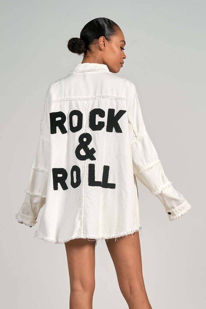 DEVON “ROCK & ROLL” JACKET-WHITE - Kingfisher Road - Online Boutique