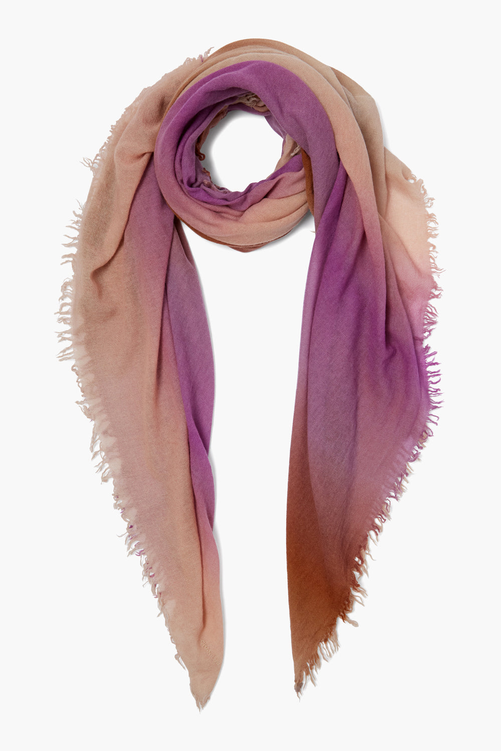 CASHMERE OMBRE STRIPE SCARF-DIFFUSED ORCHID - Kingfisher Road - Online Boutique