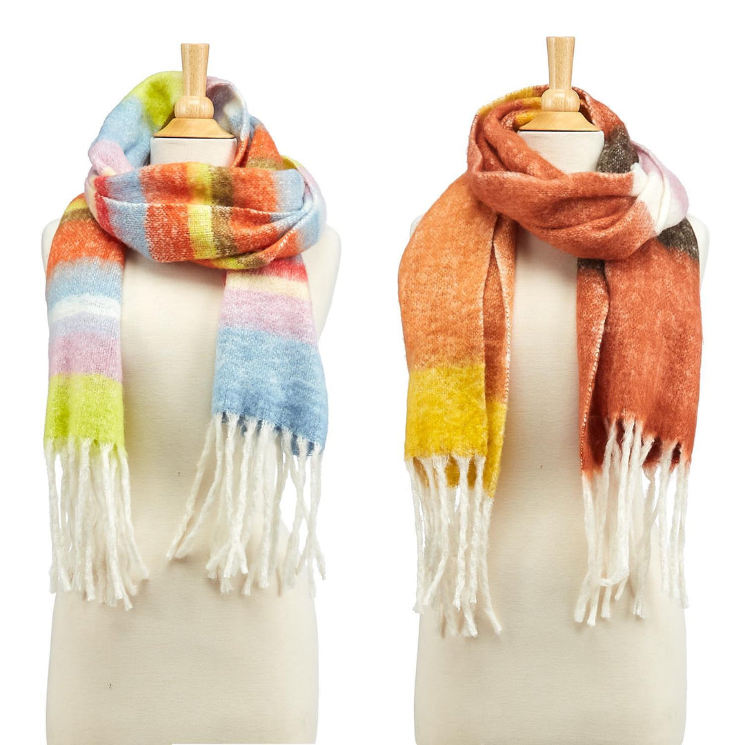 COLORFUL STRIPED SCARVES - Kingfisher Road - Online Boutique