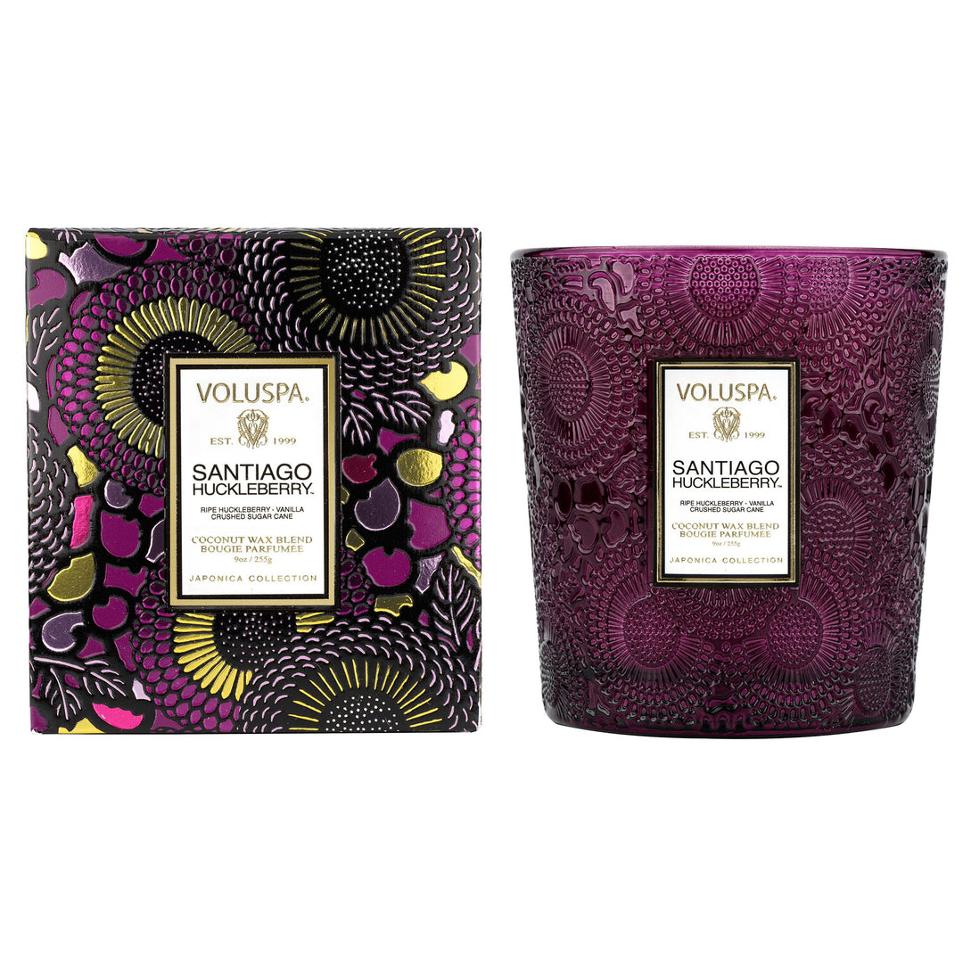 SANTIAGO HUCKLEBERRY CLASSIC CANDLE - Kingfisher Road - Online Boutique