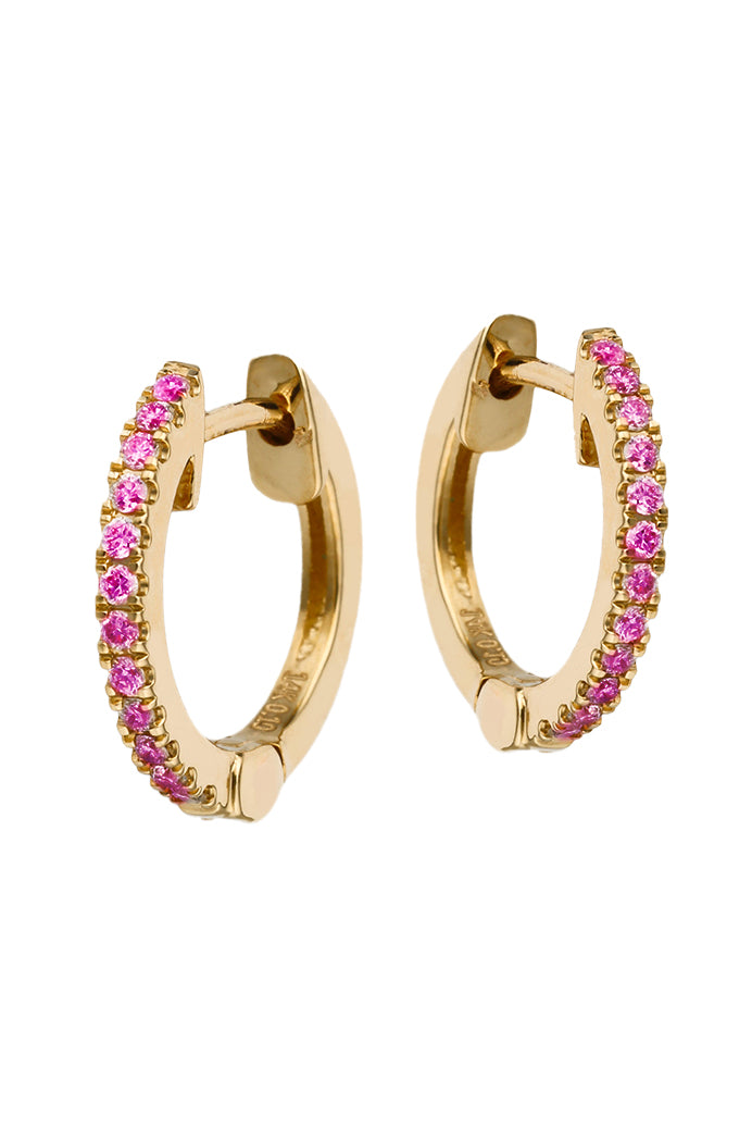 .17ct PINK SAPPHIRE HUGGIES - Kingfisher Road - Online Boutique