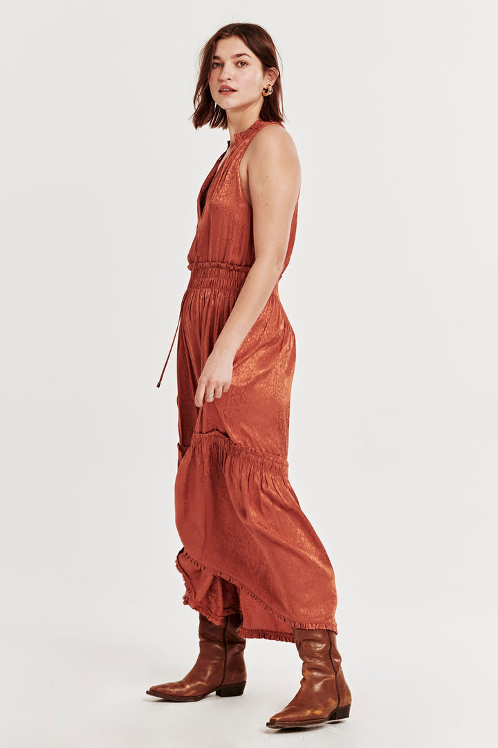 ESTHER DRESS - ORANGE WOOD - Kingfisher Road - Online Boutique