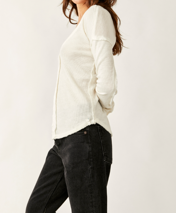 SAIL AWAY LS SOLID-IVORY - Kingfisher Road - Online Boutique