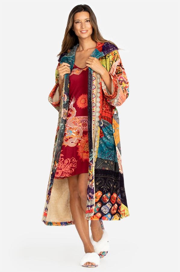 MATRYOSHKA SHERPA ROBE - Kingfisher Road - Online Boutique