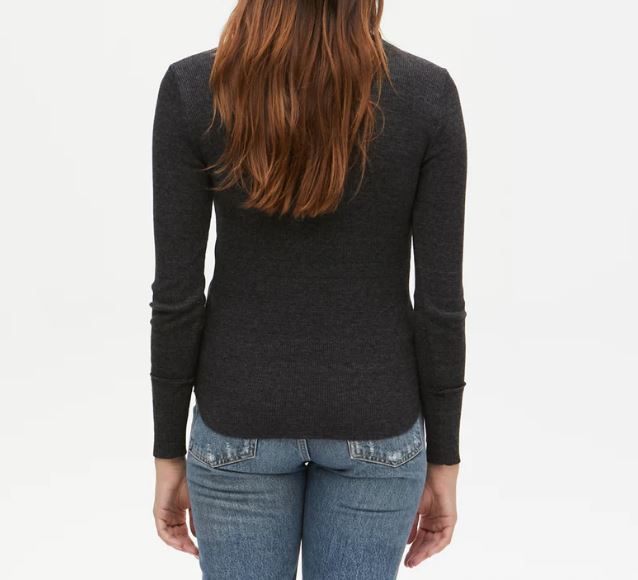 REGAN THERMAL HENLEY - CHARCOAL - Kingfisher Road - Online Boutique