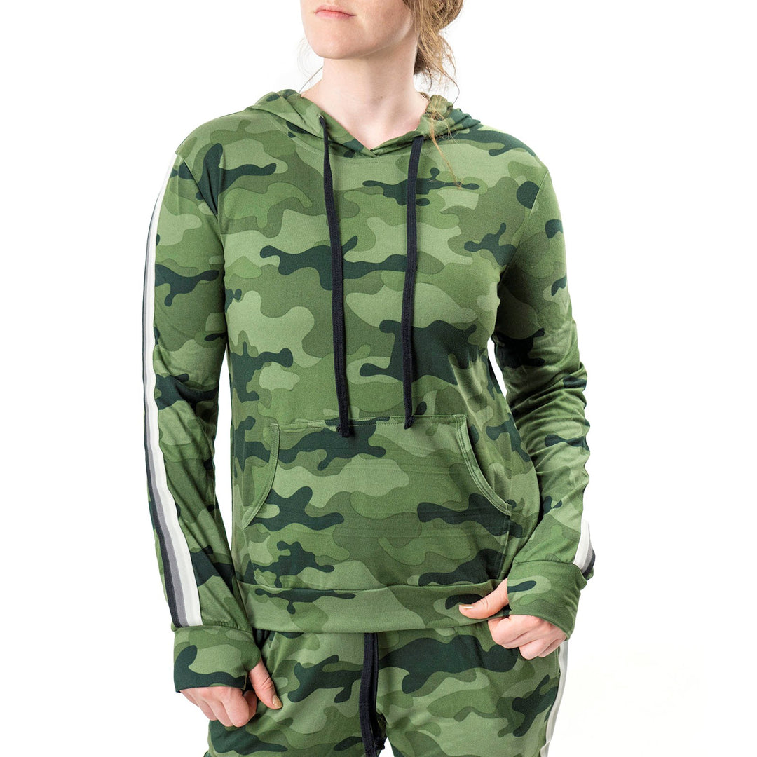 CAMO CRUSH HOODIE - Kingfisher Road - Online Boutique