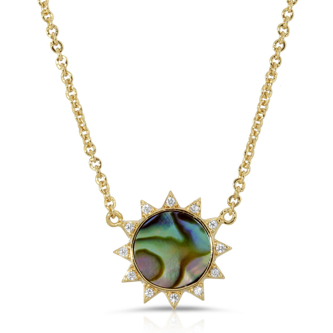 SOLEIL NECKLACE ABALONE - Kingfisher Road - Online Boutique