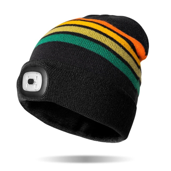 NIGHT SCOPE LED  BEANIE - STRIPE - Kingfisher Road - Online Boutique