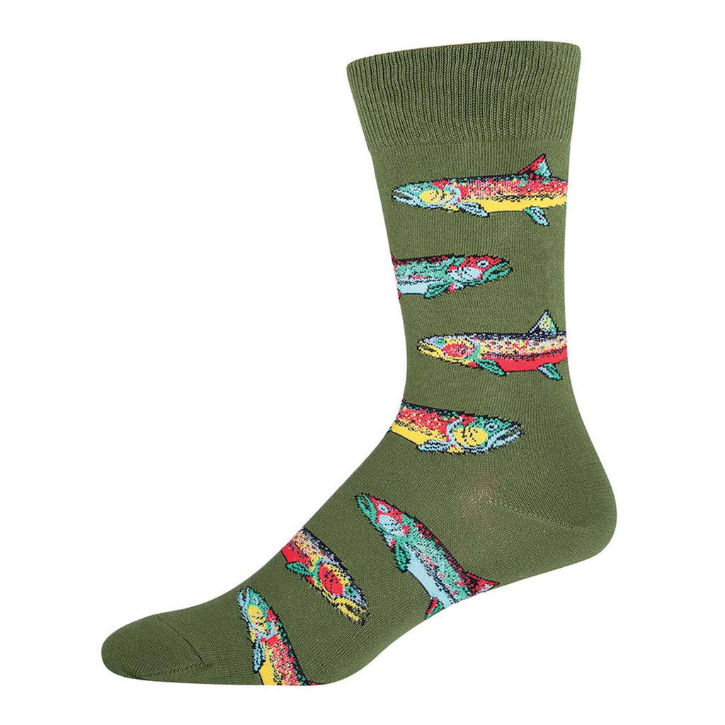 TROUT CREW SOCKS-PARROT GREEN - Kingfisher Road - Online Boutique