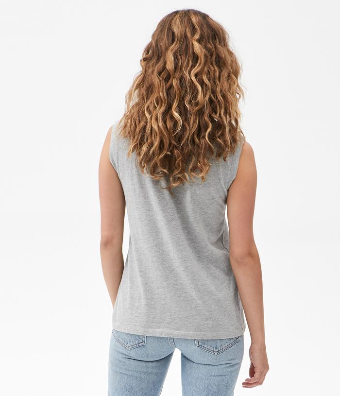 HEATHER GREY-IRIS CLASSIC MUSCLE TEE - Kingfisher Road - Online Boutique