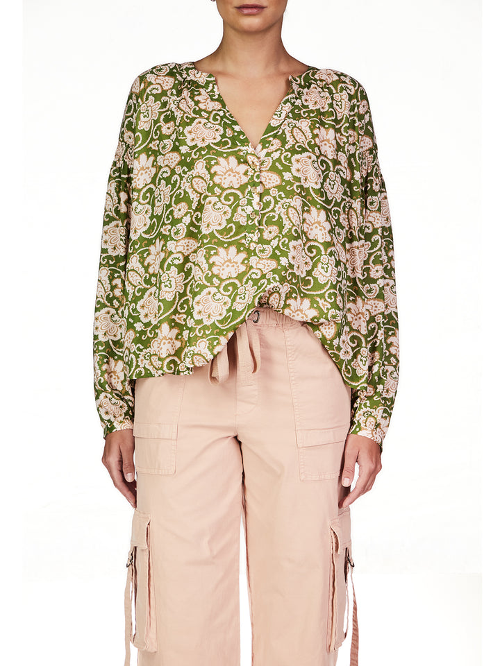 SUNDAY'S BEST TOP-LUSH FLORA - Kingfisher Road - Online Boutique