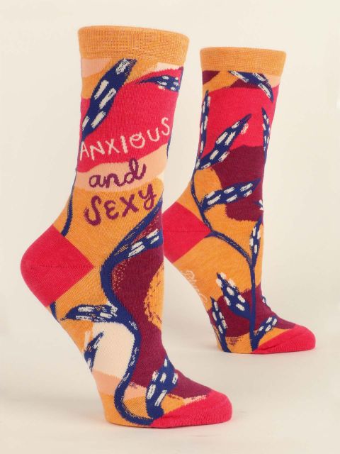 ANXIOUS AND SEXY CREW SOCKS - Kingfisher Road - Online Boutique